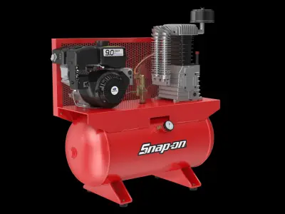 Air Compressor Stationary Horizontal BRA9G3B Low-poly 3D model