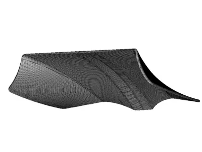 Steel Car Bonnet 3D print model