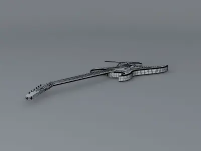 Intruder guitar Free 3D model