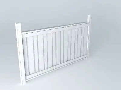 Fence section Free 3D model