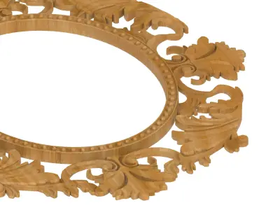 Carved picture frame STL 3D model 45