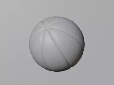 Basketball ball Low-poly 3D model
