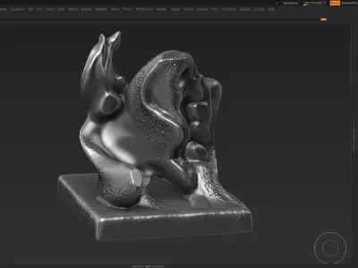 Modern Abstract Decorative sculpture 3d print model 28 3D print model