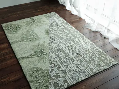 Fiore And Florian Rugs 3D model