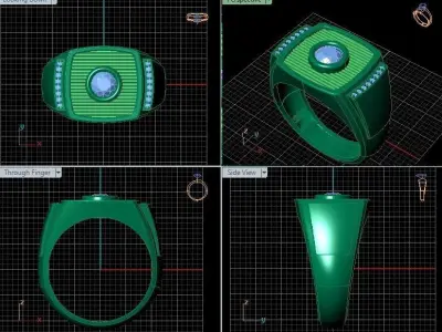 LUXURY  MEN RING 3D print model