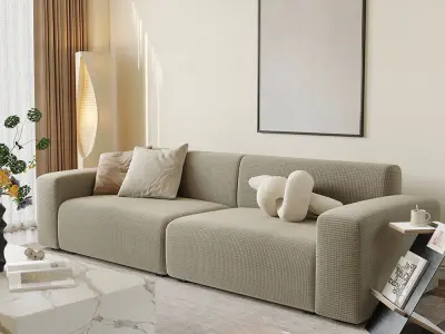 Mid Century interior scene  3D model