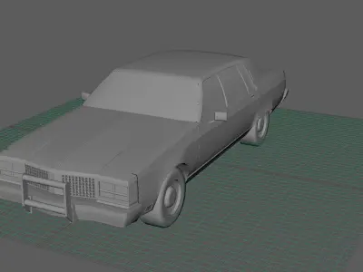 Oldsmobile regency Low-poly 3D model