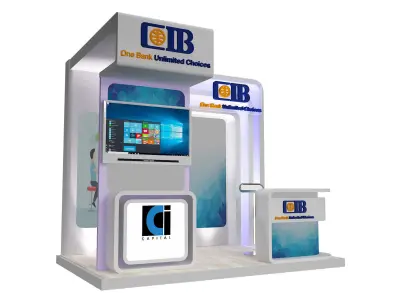  Booth Exhibition Stand a369b 3D model