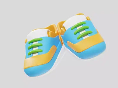 Tennis Sports Shoes 3D model