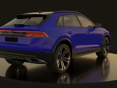 Audi Q8 full texture  3D print model