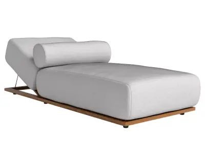 Claud Open Air Lounge Chair by Meridiani 3D model