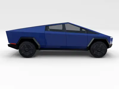 Tesla Cybertruck Blue 3D model