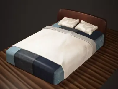 Cozy Bed Free 3D model
