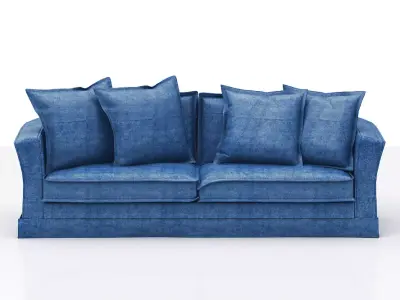 contemporary sofa Low-poly 3D model purchase