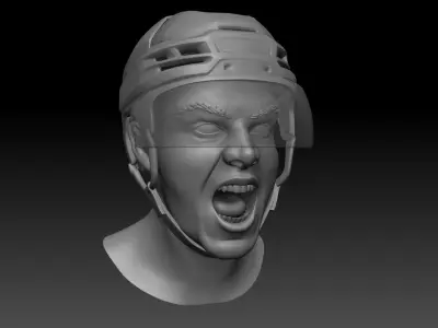 hockey player Inspired Mathew Barzal pose  3D print model