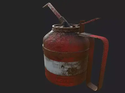 Oil Can  Low-poly 3D model