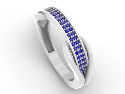 Jewelry Diamond Ring Model RG101 Free 3D print model