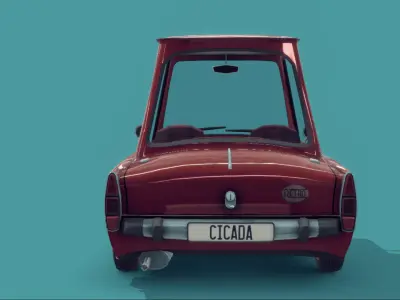 Retro Compact Car 3D Model 3D model by proanimator1314