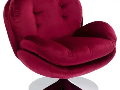 The swivel armchair Low-poly 3D model