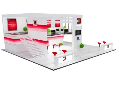 Booth Exhibition Stand a61 3D model