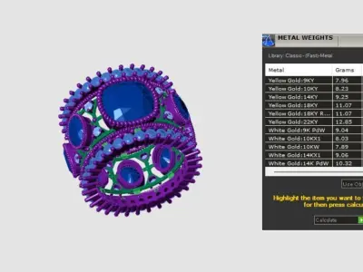 Women Luxury Rings 3D print model