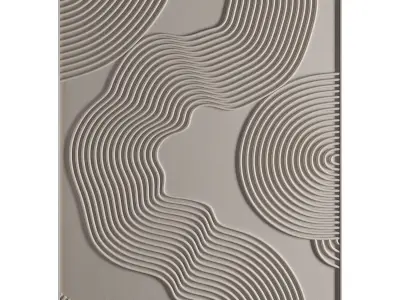 Large carved wall hanging 02 3D model