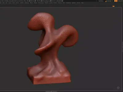 Modern Abstract Decorative sculpture 3d print model 3D print model 6