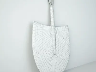African Handwoven Fan 10 3D model