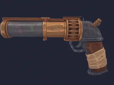 Jinx  Arcane Zapper Low-poly 3D model