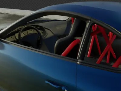 Game Ready Toyota Supra Low-poly 3D model