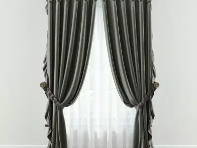 Classic Curtain 1 3D model