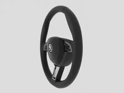 Skoda Steering Wheel 3D model
