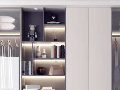 Cabinets monomer decoration Modern wardrobe 3D model