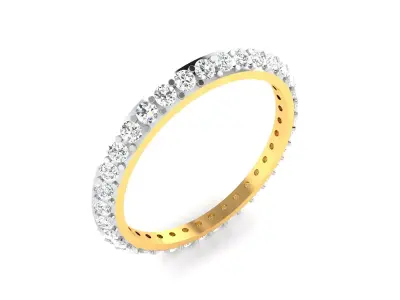 Solitaire Ring 3DM STL OBJ FBX Render Details 3D print model buy