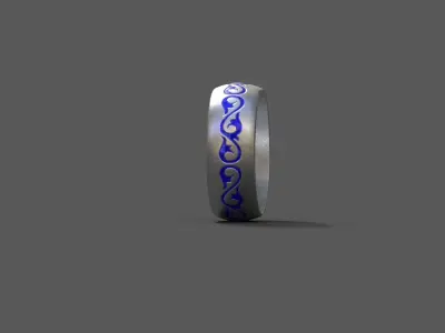 High-Quality 3D Ring Model Pack 4 Low-poly 3D model
