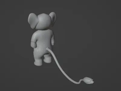 3D Elephent character  3D model