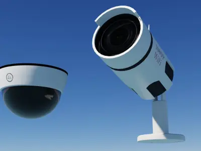  Security Camera 3D models Low-poly 3D model