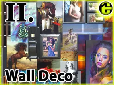 Picture Frames and Wall Decoration 2 Low-poly 3D model