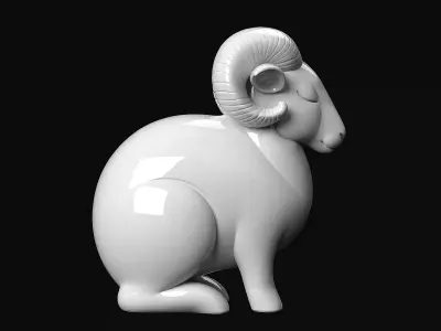 Ram Sculpture 3D print model