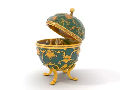 Emerald Enchanted Egg model pack Low-poly 3D model