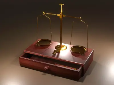 Scale balance Vintage 3D model