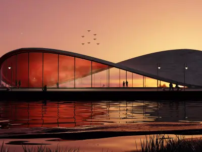 Organic building 3D model