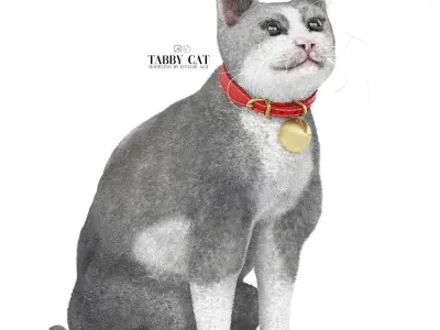 tabby cat  3D model