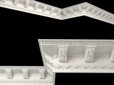 Decor molding 4 Low-poly 3D model