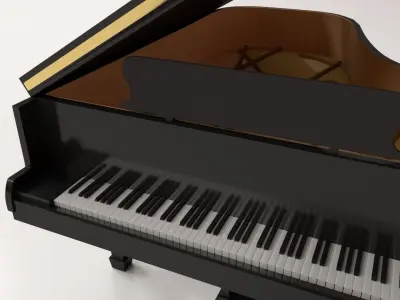Grand Piano 3D model