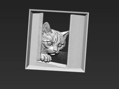 Cat A3 3D print model