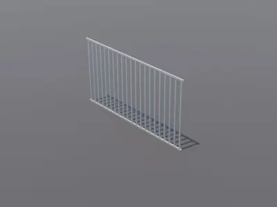 Free Fence Free low-poly 3D model