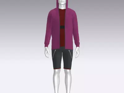 Sport Suit Low-poly 3D model 49