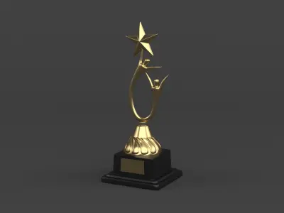 Gold Trophy Cup 3D model purchase