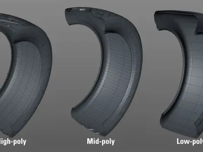 Federal 595 RS 235 40 for 17x9 Low-poly 3D model